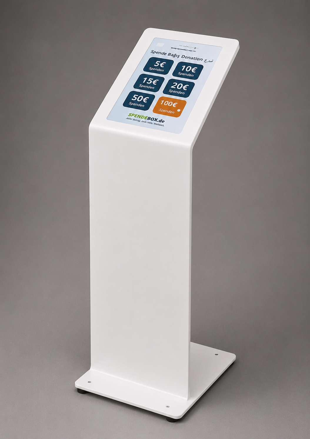 Spendensäule Pro – Premium mit Standfuß